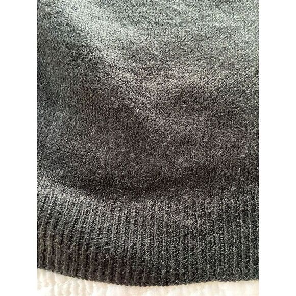 Alain Gerard NWT Black Knit Poncho Cape Casual V-Neck One Size - Picture 7 of 7